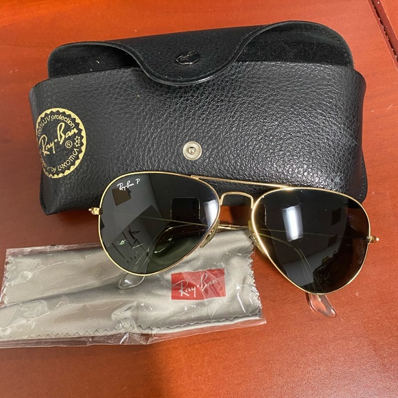 Gold classic aviators polarized - Picture 7 of 7